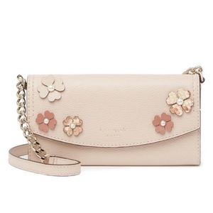 Kate Spade Eva Pearl Flower Cut-Out Crossbody Bag